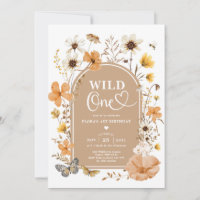 Wild One: Herbstliche Wildblumen zum ersten Geburt