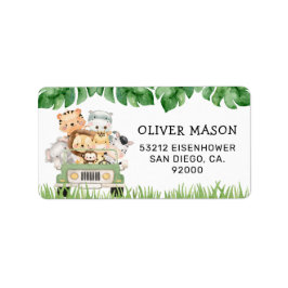 Wild One Jungle Address Labels Adressaufkleber