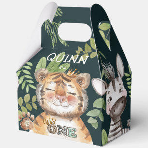 Wild One Jungle Animals Safari 1. Geburtstag Geschenkschachtel