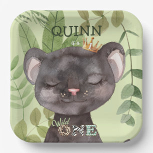 Wild One Jungle Animals Safari 1. Geburtstag Pappteller