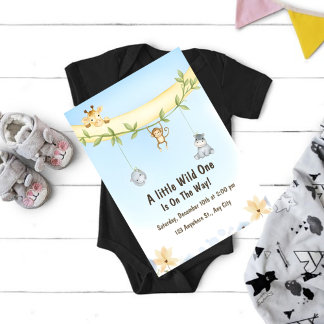 Wild One Jungle Baby Shower Invitation Einladung