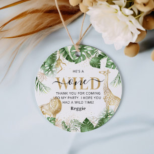 Wild One Jungle Geburtstag Danke Geschenkanhänger