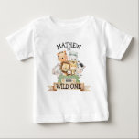 Wild One Jungle Safari 1. Geburtstag Baby T - Shir Baby T-shirt<br><div class="desc">Jungle Safari Wild Ein Geburtstag T - Shirt. Entsprechende Elemente in unseren Cava-Party-Designs im Store</div>