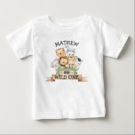 Wild One Jungle Safari 1. Geburtstag Baby T - Shir T-shirt<br><div class="desc">Jungle Safari Wild Ein Geburtstag T - Shirt. Entsprechende Elemente in unseren Cava-Party-Designs im Store</div>