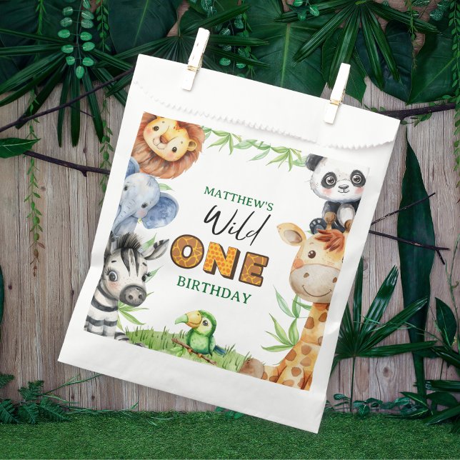 Wild One Jungle Safari 1st birthday  Geschenktütchen (Von Creator hochgeladen)