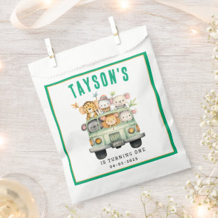 Wild One Jungle Safari Animals Boy 1. Geburtstag Geschenktütchen