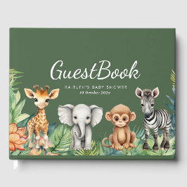 Wild One Jungle Safari Baby Dusche Gästebuch