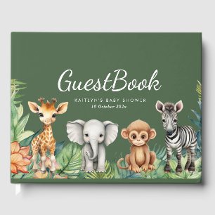 Wild One Jungle Safari Baby Dusche Gästebuch