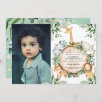 Wild One Jungle Safari Party Tiere 1. Geburtstag