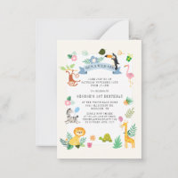 Wild One Jungle Safari Tiere 1. Geburtstag