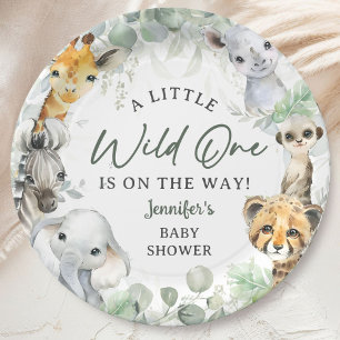 Wild One Jungle Safari Tiere Baby Shower Pappteller