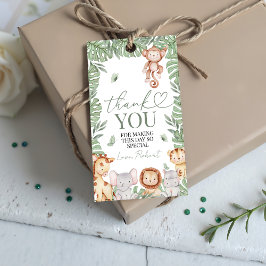 Wild One Jungle Thank You Tag Geschenkanhänger