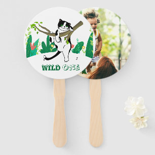 Wild One Kitty Cat Kitten Einladung zum 1. Geburts Fächer