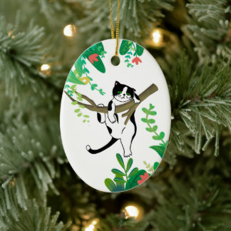 Wild One Kitty Cat Kitten Einladung zum 1. Geburts Keramik Ornament