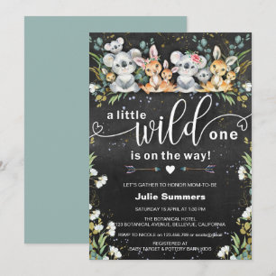 Wild One Koalas & Kangaroos Baby Shower Einladung