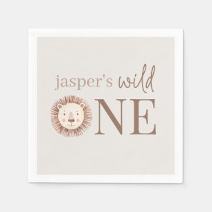 Wild One Lion Face Serviette