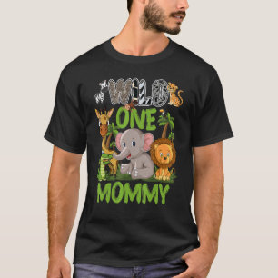 Wild One Mommy Zoo Birthday Safari Jungle Animals T-Shirt