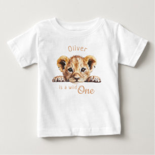 Wild One Niedlich Baby Lion Personalisiert T-shirt