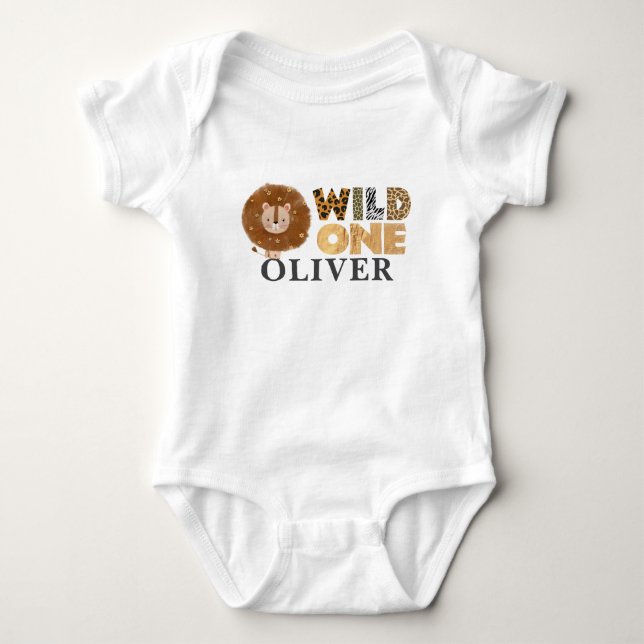 Wild One Niedlich Lion King Baby Strampler (Vorderseite)