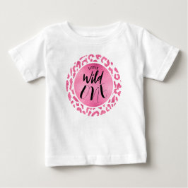 Wild One Pink Leopard Baby T-shirt