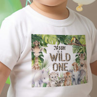 Wild One Safari Animals Baby Junge 1. Geburtstag
