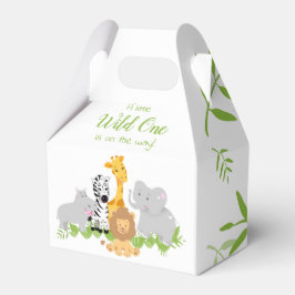Wild One Safari Animals Baby Shower Fevor Box Geschenkschachtel