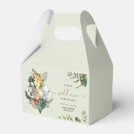 Wild One Safari Animals Boy Baby Shower Geschenkschachtel