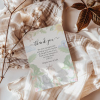 Wild One Safari Baby Dusche Danke Karte