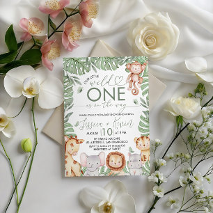 Wild One Safari-Baby-Shower-Einladung Einladung