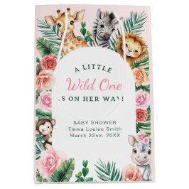 Wild One Safari Baby Shower - Jungle Animinals Mittlere Geschenktüte