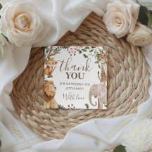 Wild One Safari Dschungel Geschenkanhänger