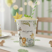 Wild One Safari Dschungel Süße Tiere Baby Shower