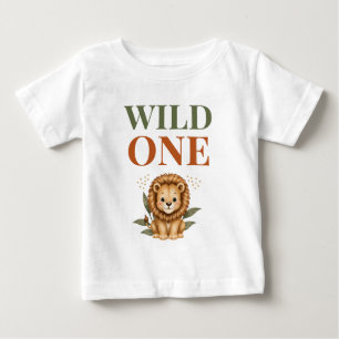 Wild One Safari Erster Geburtstag Baby T-shirt