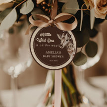 Wild One Safari Giraffe Baby Dusche