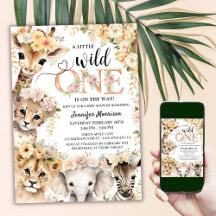 Wild One Safari Jungle Baby Dusche