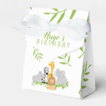 Wild One Safari Jungle Birthday Favor Box
