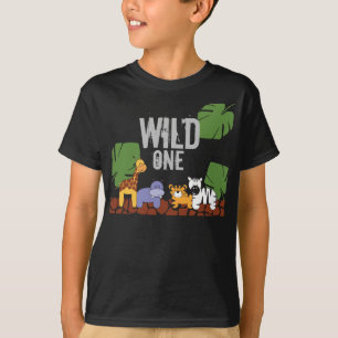 WILD ONE Safari Jungle Thema Erster Geburtstag sch T-Shirt