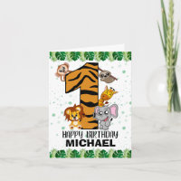 Wild One Safari Jungle Tiere zum ersten Geburtstag