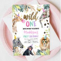 Wild One Safari Party Animals Girl