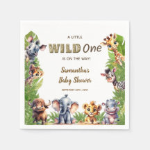 Wild One Safari Thema Kinderdusche
