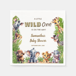 Wild One Safari Thema Kinderdusche Serviette