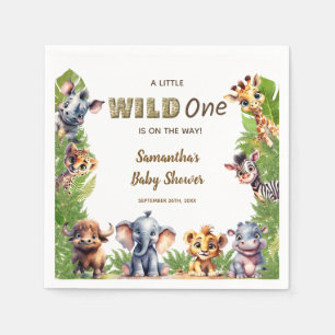 Wild One Safari Thema Kinderdusche Serviette