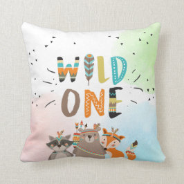 Wild-One-Stamm-Woodland-Tiere Katzenjunge Kissen