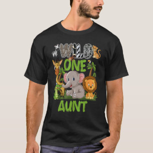 Wild One Tante Zoo Birthday Safari Jungle Animals T-Shirt