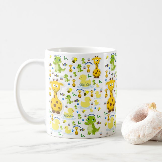 Wild One Tasse zum ersten Geburtstag (Mit Donut)
