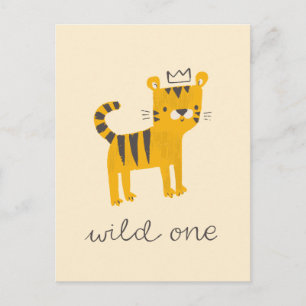 Wild One Tiger Cat Postkarte