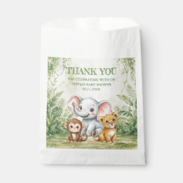 Wild One Tropical Dschungel Baby Shower Danke Lieb Geschenktütchen
