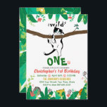 Wild One Tuxedo Kitty Kids 1st Birthday Einladung<br><div class="desc">Suchen Sie ein passendes Thema für die erste Geburtstagsfeier Ihres Babys? Das Thema Wild One ist vielleicht die beste Wahl! MEOWESE’s Wild One Invitation zeigt ein liebenswertes Kätzchen, das versucht, einen Baumzweig zu erklimmen. Sieht es aus wie ein kleines Monster, das die Welt um sie herum im Geiste des Abenteuers...</div>