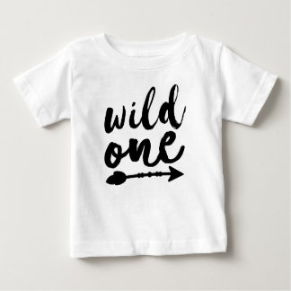 Wild One und Arrow Black | Boho | Ein Jahr alt Baby T-shirt