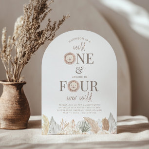 Wild One und Four Ever Wild gemeinsames Einladungs Einladung